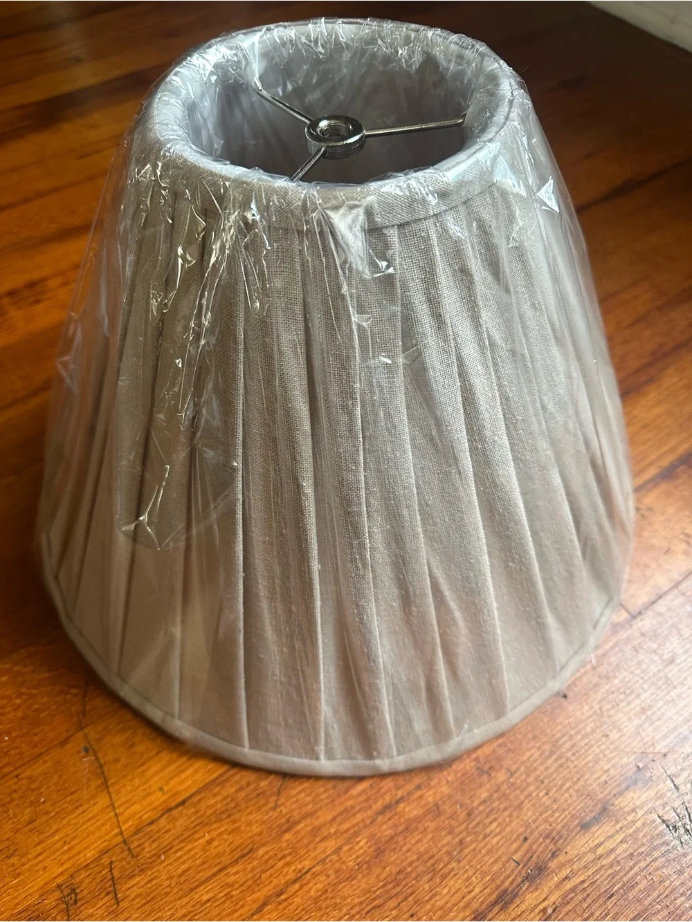 Drum Lamp Shade 5”x10”x14 Textured Beige Fabric New